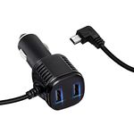 RIIEYOCA Dash Cam Mini USB Power Cable, with 2 USB Port for Most Dash Camera and GPS Navigation, Compatible with USB Port Devices（Cable:3.5m/11.48ft）