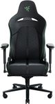 Razer Enki - Gaming chair with Integrated Lumbar Support (Desk/Office Chair, Multi-Layer Synthetic Leather, Foam Padding, Head Cushion, Height Adjustable) Green