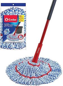 O-Cedar MicroTwist MAX Microfiber Twist Mop with 1 Extra Refill | Features Hands-Free Wringing | Extra Large 18-Inch Mop Head | Safe on All Floor Types