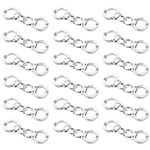 JKJF 20 Pairs Metal Handcuff Charms Mini Simulation Handcuffs Policeman Police Pendants Connector for DIY Crafts Necklace Bracelet Jewelry Making - Silver