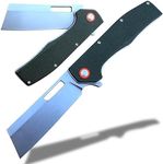 EDC Pocket Cleaver Knife-Pocket knife-micarta Handle-D2 steel-Folding Knife for EDC-Everyday Carry Knife for Men and Women-Indoor/Outdoor Gift