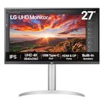 LG UHD Monitor 27UP850K – 4K IPS 27 inch, 60Hz, 5ms, DCI-P3 95%, DisplayHDR 400, High Resolution Content Creation Display, Built-in Speakers, HDMI, DisplayPort, USB-C, White