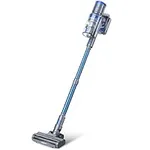 BRITECH Cordless Lightweight Stick Vacuum Cleaner, 300W Motor for Powerful Suction 30min Runtime, (Blue and Gray)