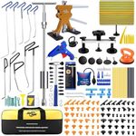 Super PDR Paintless Dent Rods Repair Tools, Stainless Steel Dent Removal Rods with Professional Dent Repair Kit, Paintless Repair of 99% of dents for Repairing Hail Damage, Body Dents、Creases