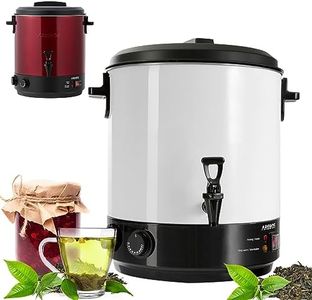 Arebos Einkochautomat 1800 W | Einkochtopf 28 L | mit Timer, Thermostat & Überhitzungsschutz | stufenlose Temperatureinstellung 30-110 °C| Zeitschaltuhr 20-120 min.| Glühweinkocher Heißgetränkeautomat