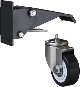 GBL Heavy Duty Retractable Castor Wheels Set of 4 – 250kg, No Floor Marks