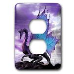 3dRose LLC LSP_4144_6 Fairytale Dragon, 2 Plug Outlet Cover