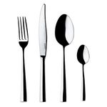 Guzzini - Icons, My Table 24-Piece Cutlery Set - Steel/Silver, 40 x 30 x h 4,5 cm - 17690063