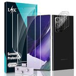 [5 Pack] LϟK Compatible for Samsung Galaxy Note 20 Ultra 5G 6.9 Inch, 2 Pack TPU Film Screen Protector & 3 Pack Camera Lens Protector, Ultrasonic Fingerprint Supported, Locate Tool Precise Alignment