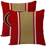 2 Pcs Football Style Throw Pillow C