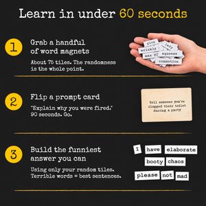 Ransom Notes Word Magnet Game – Creative Party Card Game