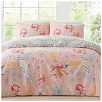 GC GAVENO CAVAILIA Breathable Reversible Botanical King Size Beddings - Soft Hypoallergenic Ditsy Flower Print Duvet Cover Sets - Multi