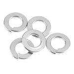 HELIFOUNER 100 Pieces 10# Stainless Steel Split Lock Washers, Spring Lock Washers for Screws Bolts