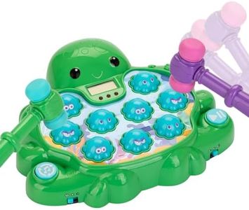 Interactive Whack a Mole Game Toys for Ages 2-4,Educational Learning Toddlers Toys for 2 3 4 5 6 Year Old Boys Girls, Green, Digital Display, Silent Mode,Multiple Difficulty Levels Fun Birthday Gifts