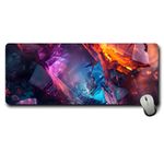 MASIPICKS - XXL Size Anime & Gaming Mouse Pad [Rubber Base] | Mouse Pad (31 x 12 Inches) 3mm Mouse Pad (Abstract Design)