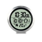 Weytoll Bathroom Clock, Shower Clock with Suction Cup, Home Clock Waterproof Bathroom Washroom Clock Kitchen Clock LCD Digital Display Clock Temperature Detector