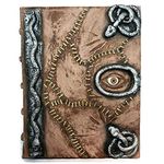 Damian Black Hocus Pocus book of spells prop - spellbook halloween decoration latex necronomicon costume notebook journal (Full Book with Pages)