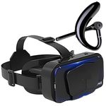 Drumstone 𝐂𝐨𝐦𝐛𝐨 C939 -Adjustable VR Headset: 3D Virtual Reality Glasses, HD Blu-ray,Eye Protection & S209 Wireless Bluetooth Headset:Comfortable Ear Clip–Best Gift(𝟏𝟓-𝐘𝐞𝐚𝐫 𝐖𝐚𝐫𝐫𝐚𝐧𝐭𝐲)