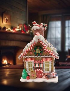 Wizardi Christmas Gingerbread Candy House. Festive Decoration F07-N2-21-KA605A