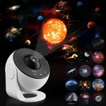 Galaxy Projector Star Planetarium Projector with 13 HD Film Discs, Space Projector with Moon, Solar System, Nebula, Night Sky Projector Galaxy Lamp with Auto Off Timer, Adjustable 360° Projection