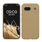 kwmobile Case Compatible with Google Pixel 8a Case - Protective Slim TPU Phone Cover - Soft Matte Finish - Brownish Grey