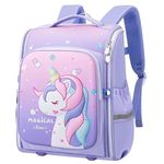 Kripara Sales Unicorn Backpack for Kids Girls Stylish Durable Water-Resistant Backpack Shoulder School Bags for Girls Kids Birthday & Rakhi Gift