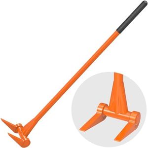 Insaga Pallet Buster 48" Thick 3mm Handle Deck Board Removal Tool, Fully Welded Pallet Tool Deck Pry Bar, All Steel Deck Removal Tool with Non-Slip Grip, One Piece Handle