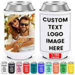 HooAMI Sublimation Blanks Can Coolers,Personalised Beer Can Cooler Sleeves Neoprene Drink Holders for Wedding,BBQ,Beach Party,Birthdays(12 * 9.5cm)