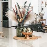 50 PCS Pampas Grass Dried Nature Dryflowers DIY Dry Flowers Bouquet,Pampas Grass Bouquet Reed Flower Decor Ideal for Boho Living Room Bedroom and Vases