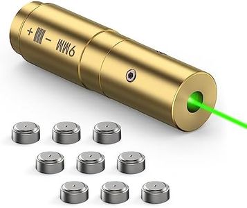 Feyachi 9mm Laser Boresighter Green Dot Laser Zeroing Pistol Bore Sighting Laser with 3 Sets of Batteries