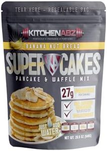 Banana Nut Bread Super Cakes, High Protein Pancake Mix, Healthy Protein Pancakes for a Nutritious Breakfast, High Protein Breakfast Pancake Mix - 29 Oz