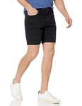 Amazon Essentials Men's Straight-Fit 7" Inseam Stretch 5-Pocket Shorts, Black, 40