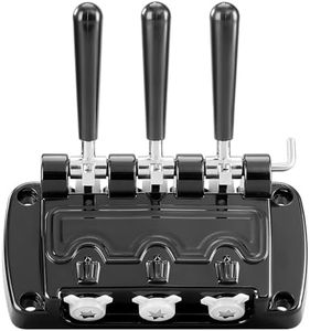 FixoTech Front Panel Dispenser Discharge Door Compatible with VEVOR YKF Soft Serve Ice Cream Machines - Complete Faceplate Assembly with 3 Handles, Valve Rods & Seals - Commercial Food Grade Parts