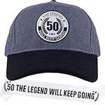 50th Birthday Hat for Men, 50th Birthday Cap for Him, 50th Birthday Hat and Sash Men, 50 Birthday Baseball Cap and Sash,