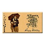 Incredible Gifts India Unique Engraved Birthday Personalized Gift for Boyfriend (7x4 inches, Wood, Brown), Tabletop