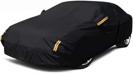 NEVERLAND Sedan Car Cover Waterproof Heavy Duty All Weather Protection Snow Anti-UV Windproof Outdoor Full Car Cover Fit for Automobiles BMW/Mercedes-Benz/Honda（for Car Size:183''L x 70''W x 59''H）
