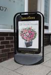 Swinger 2000 A2 Poster Holder Pavement Sign with Black Frame. Code SW2000BTOP