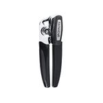 KitchenCraft Can Opener, Stainless Steel, 16.5cm (6.5"), Carded, Black