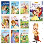 Set of 10 Fairy Tales Story Books for Kids|English Short Stories for 3+ | Cindrella,Rapunzel, Nightangle,Ugly Duckling & Others