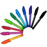 10 x Papermate InkJoy Mini Ballpoint Pens, 1.0mm Medium Point, Assorted Colours - Loose in Plain Packaging