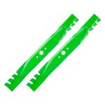 Youxmoto Mower Blade Fit for Cub Cadet 19A30006, 19A70041, RZT42, XT1-LT42 KH, for MTD LT542G, LT542H, LT942H, RZT42, LT4200, M175-4 942-0616A, 942-0616-X, 42 inch Deck Toothed Mulching 2 Pack