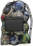 Improverball - Extra Large Ball Bag, Football Bag, Ball Storage Bag for 10-15 Balls, Football, Basketball, Rugby, Volleyball etc, Storage Bag for Training, with Zipped Pocket