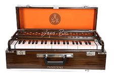 JAPS BIZ® Deluxe Portable Folding Harmonium With Coupler and free carry bag With Free-Padded Bag