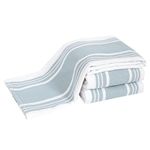 All-Clad Dual-Purpose Kitchen Towels: Highly Absorbent, Super Soft Long Lasting - 100% Cotton, 17"x30" Dish Towels for Cleaning & Drying Dishes, Pans, Glassware, or Countertops, (3-Pack), Rainfall