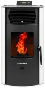 Comfortbilt HP50S Small Wood Pellet Stove Compact Heats 2,200 ft² 47 lb Hopper Arctic White