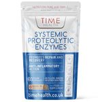 Systemic Proteolytic Enzymes Complex – Repair & Recovery – Mixed Enzyme Formula with Ginger & Ionic Trade Minerals – UK Made – Zero Additives – Pullulan (60 Count (Pack of 1))