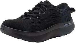 Alegria Rok n Roll Roll On - Energizing Suppot for Effortless Movement – Slip-Resistant with Arch Support - Athletic Sneaker – Walking Shoes, Black, 9.5-10 Wide