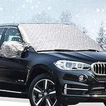 Big Ant Car Windscreen Cover, Front Car Windshield Snow Cover Ultra Thick Car Windscreen Frost Cover Windshield Ice Cover Protector in All Weather Fit for Most SUV, Truck (158 x 108cm)