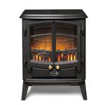 Dimplex Tango Optiflame Electric Stove, Matte Black Free Standing Stove Fire with Coal Fuel Bed, LED Flame Effect, Adjustable 2kW Fan Heater, Thermostat and Remote Control