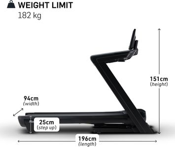 NordicTrack 1750 Treadmill – Black Folding Running Machine